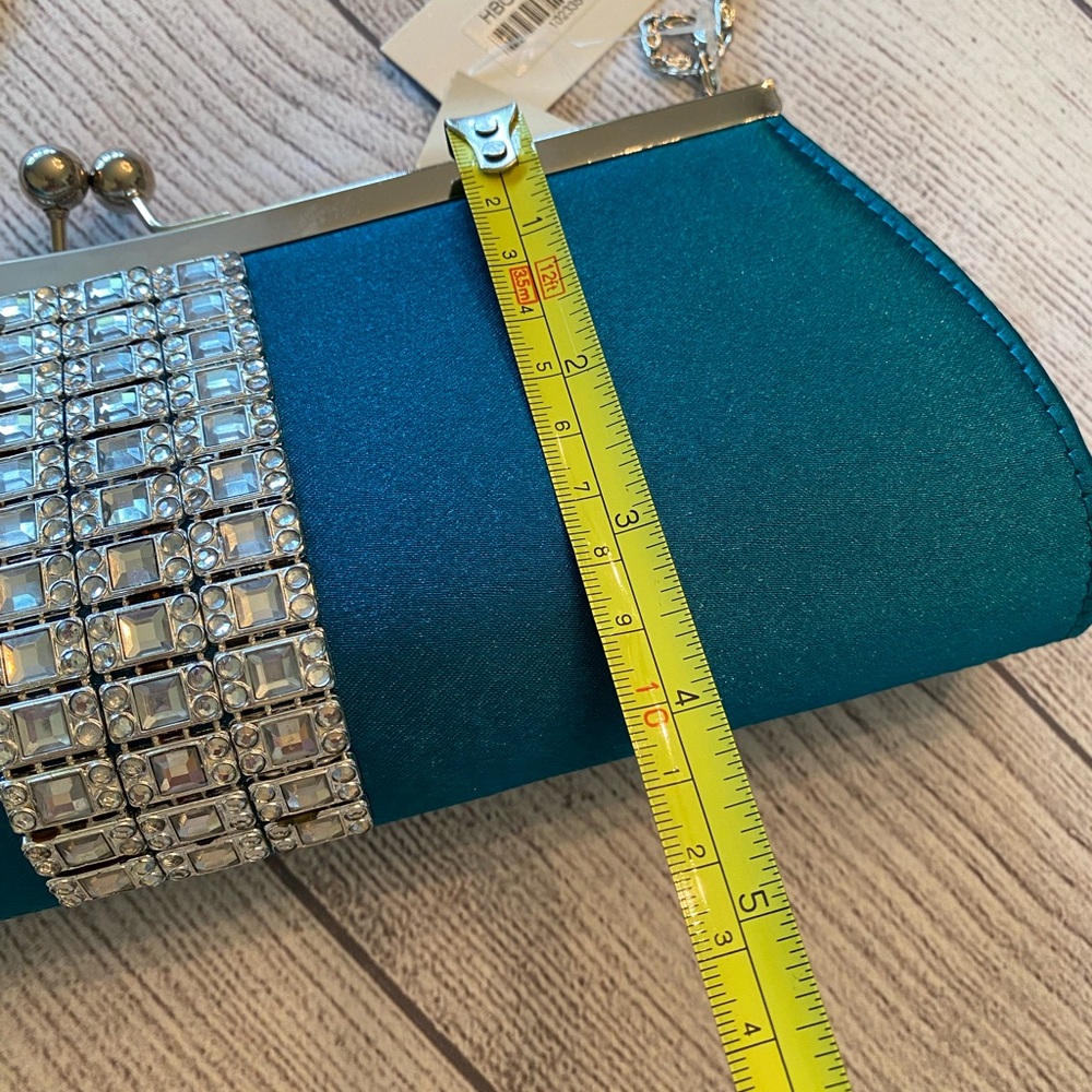 Teal and Bling Evening Bag ๐ - Picture 9 of 11